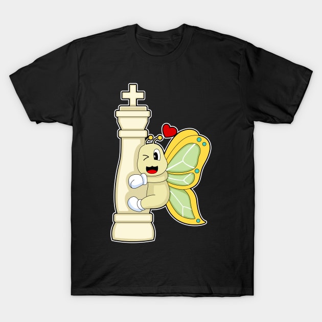 Chess piece King Butterfly Chess T-Shirt by Markus Schnabel